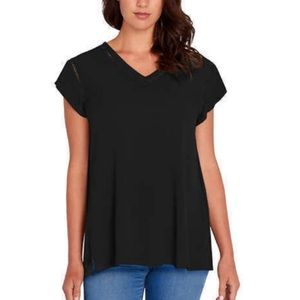 Buffalo David Bitton Black short sleeve top. Sz S.